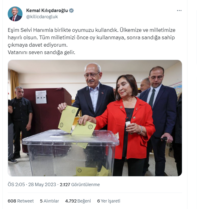 Kılıçdaroğlu: Tüm milletimizi önce oy kullanmaya, sonra sandığa sahip çıkmaya davet ediyorum