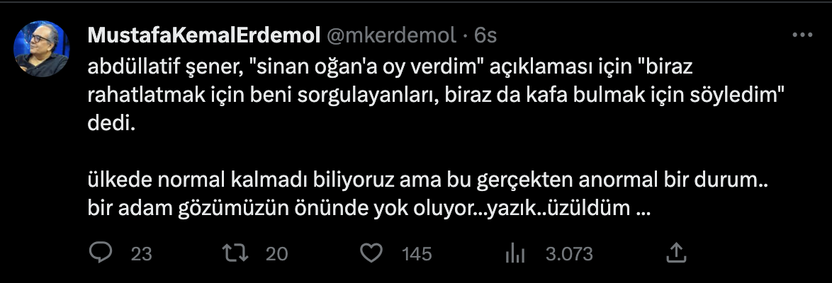 Abdüllatif Şener'in 