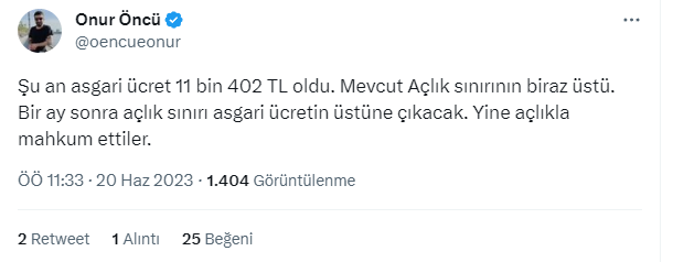 Yeni asgari ücret sosyal medyada gündem oldu: Asgari ücret 11 bin 402 TL, kira 8 bin TL, faturalar tamamı 3 bin 500 TL; para bitti