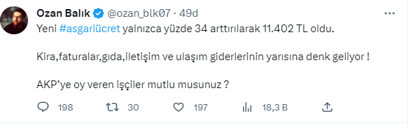 Yeni asgari ücret sosyal medyada gündem oldu: Asgari ücret 11 bin 402 TL, kira 8 bin TL, faturalar tamamı 3 bin 500 TL; para bitti