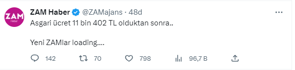 Yeni asgari ücret sosyal medyada gündem oldu: Asgari ücret 11 bin 402 TL, kira 8 bin TL, faturalar tamamı 3 bin 500 TL; para bitti