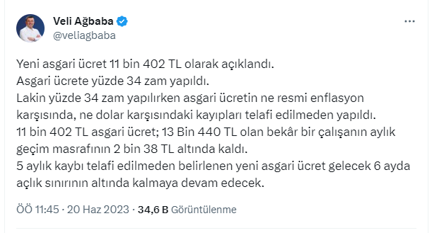 Yeni asgari ücret sosyal medyada gündem oldu: Asgari ücret 11 bin 402 TL, kira 8 bin TL, faturalar tamamı 3 bin 500 TL; para bitti