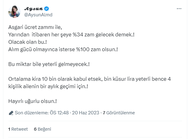 Yeni asgari ücret sosyal medyada gündem oldu: Asgari ücret 11 bin 402 TL, kira 8 bin TL, faturalar tamamı 3 bin 500 TL; para bitti