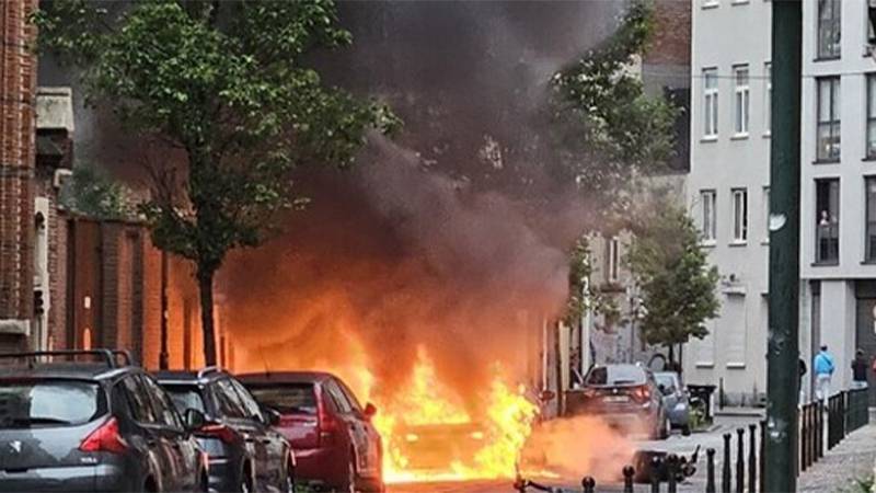 Fransa'da genç sürücünün öldürülmesinin ardından çıkan olaylar Belçika'ya  sıçradı