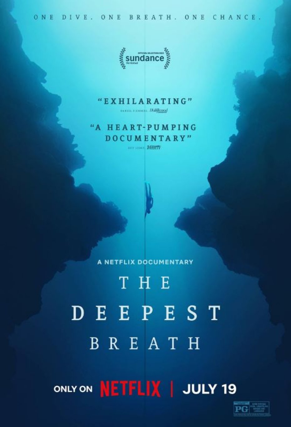 THE DEEPEST BREATH - 19 TEMMUZ: Serbest dalış sporunu konu alan The Deepest Breath, İtalyan dalgıç Alessia Zecchini'nin hikayesini anlatıyor.