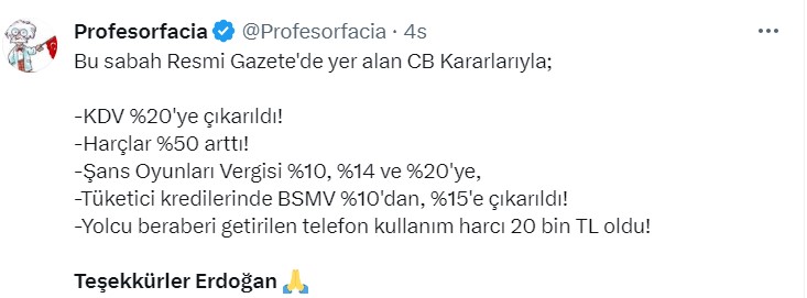 Zam yağmuruna sosyal medyadan tepki yağdı