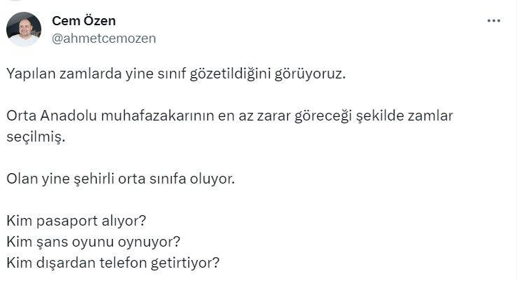 Zam yağmuruna sosyal medyadan tepki yağdı; 
