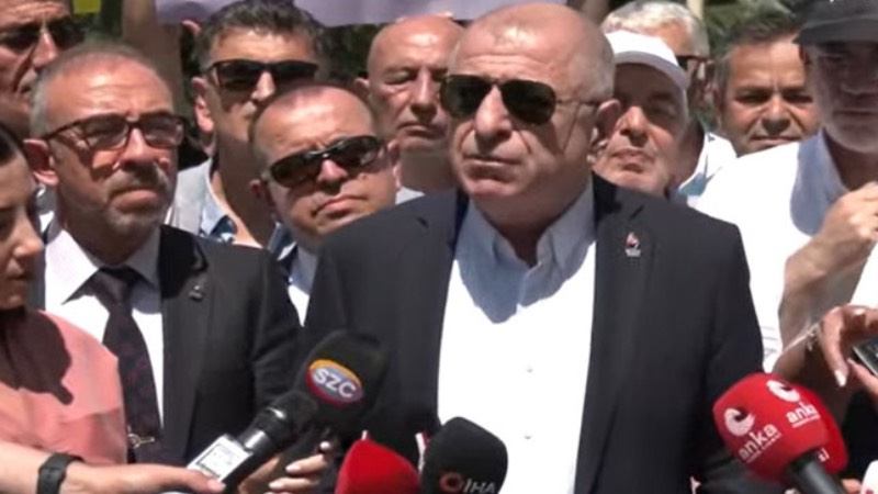 Ümit Özdağ, Limak Holding önünde açıklama yaptı: Akbelen'de gerçekten bir katliam var, Mars'a çevirmişler coğrafyayı
