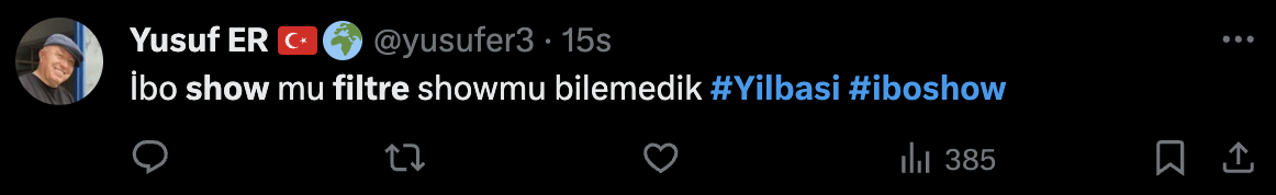 İbo Show Yılbaşı Özel programında kullanılan filtre sosyal medyanın gündeminde: "Neden herkes un kurabiyesi gibi?"