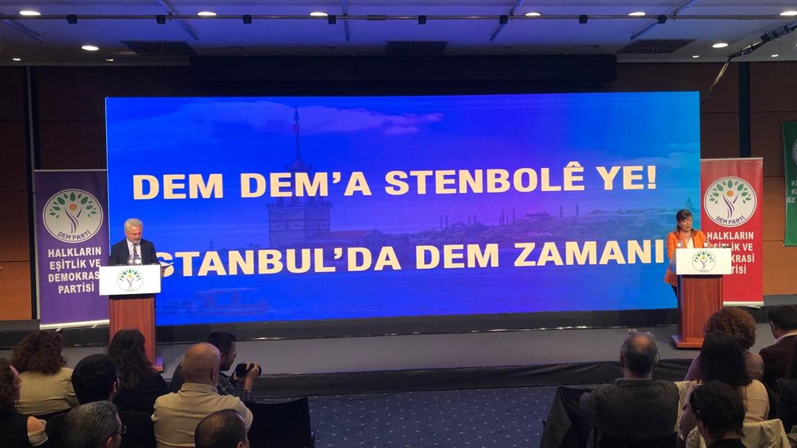 DEM Parti, İstanbul seçim beyannamesini açıklıyor