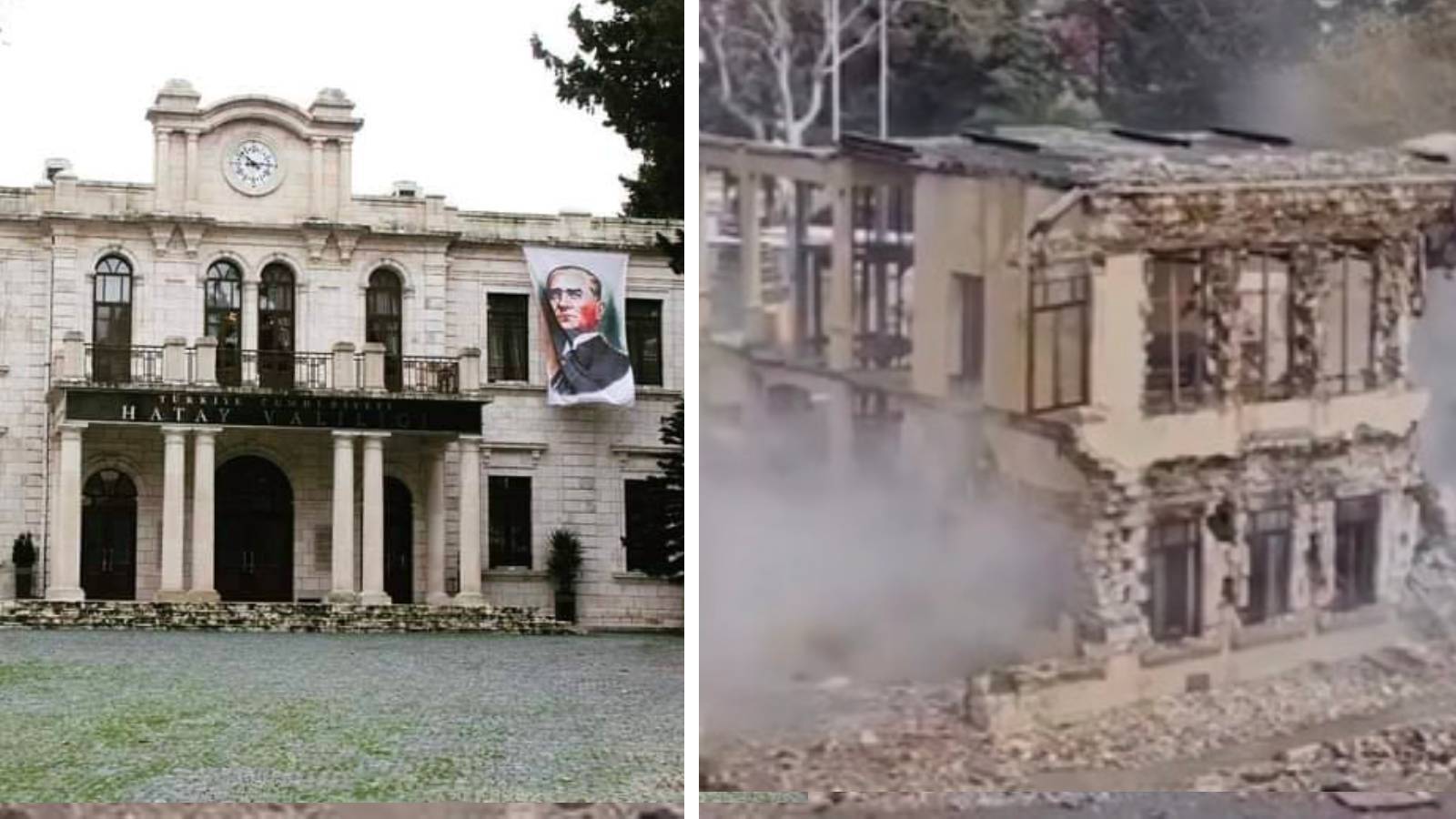 Tarihi kararın alındığı bina artık yok: Depremde hasar gören Hatay Valiliği binası yıkıldı