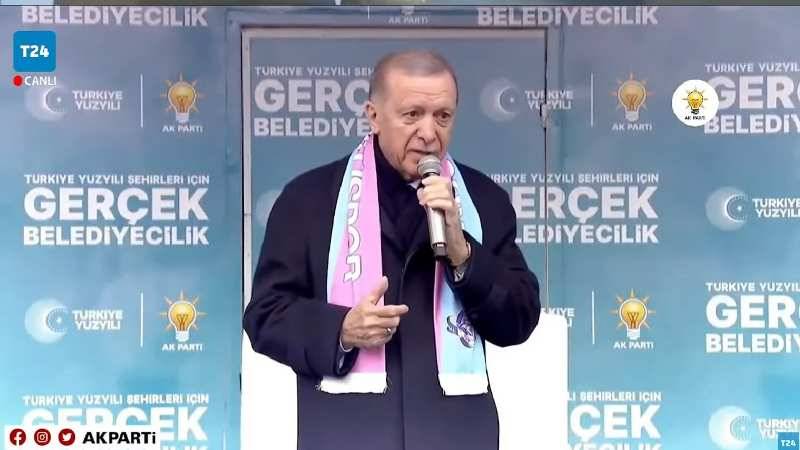 Erdoğan Burdur'da konuşuyor