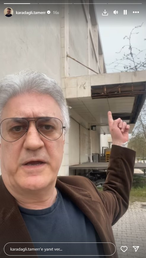Tamer Karadağlı'nın "Rezalet, utanç kaynağı" diyerek belediyeden şikayet ettiği bina bakanlığın çıktı