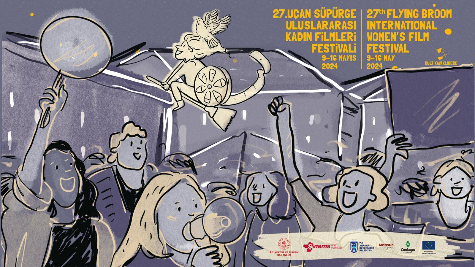 27 Uçan Süpürge Uluslararası Kadın Filmleri Festivali'nin afişi belli oldu