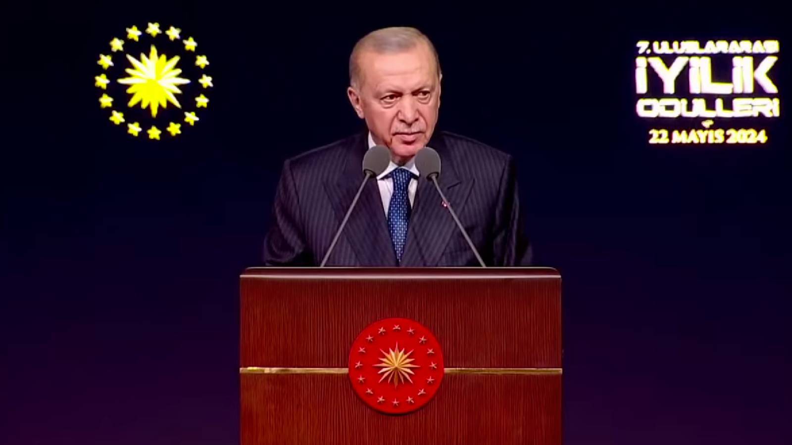 erdoğan Uluslararası İyilik Ödülleri töreni