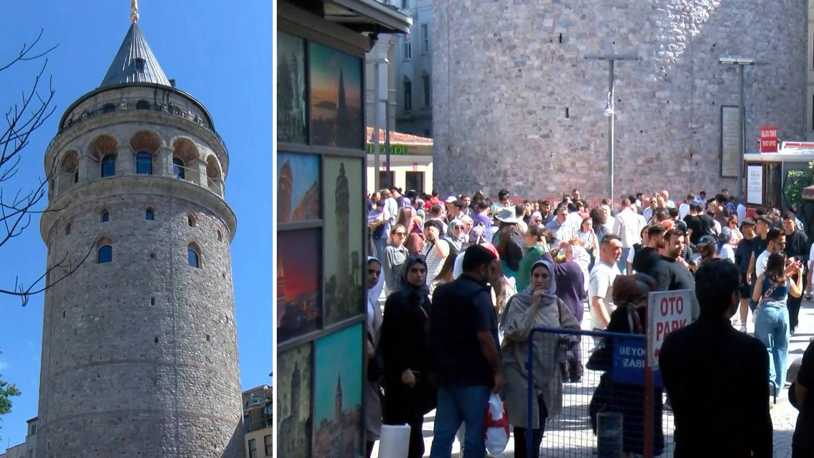 Restorasyonu tamamlanan Galata Kulesi'nde bilet kuyruğu quot Burası Türkiye'nin en