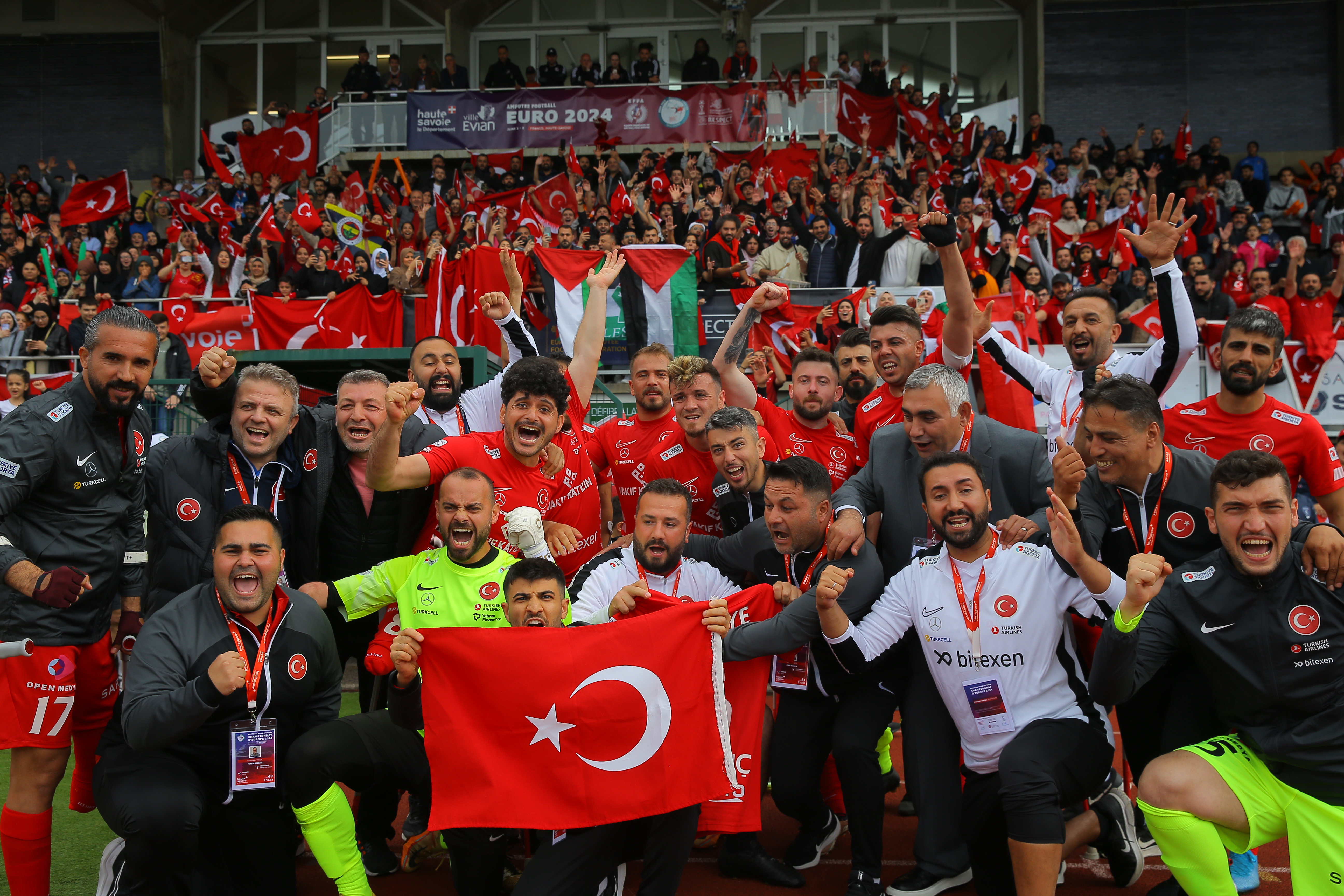 Camille Fournier Stadı'nda oynanan İsrail karşılaşmasının ilk yarısını 2-0 önde kapatan ay-yıldızlılar, sahadan 6-0 galip ayrıldı.