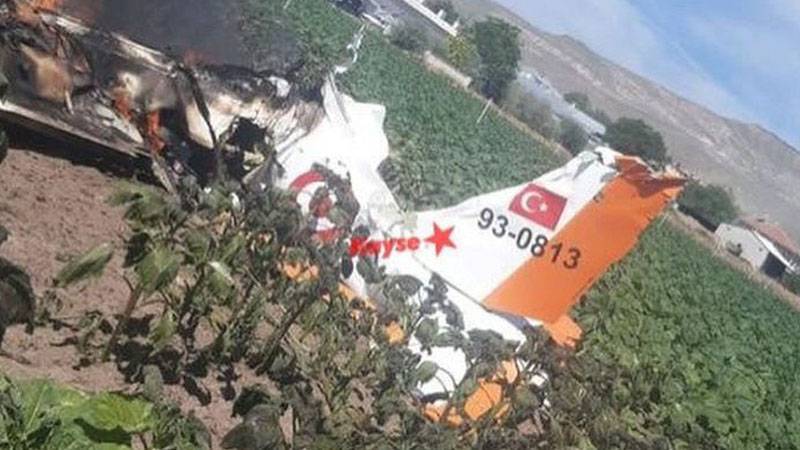 Kayseri'de eğitim uçağı düştü; iki pilot şehit oldu