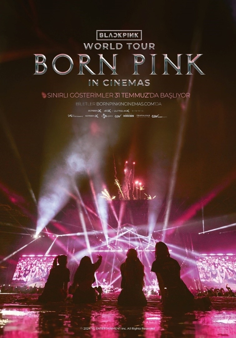 - "Blackpink World Tour Born Pink in Cinemas"  Yoondong Oh ve Geun Min'in yönetmenliğini üstlendiği, müzikal film "Blackpink World Tour Born Pink in Cinemas" dün izleyici ile buluştu.  Sınırlı bir süre sinemalarda gösterilecek olan film, Güney Koreli ünlü pop grubu Blackpink'in Born Pink konser turunu konu ediniyor.