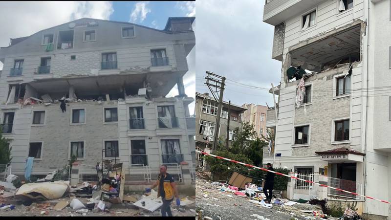 Gebze'de apartmanda doğal gaz kaynaklı patlama; 6 yaralı!