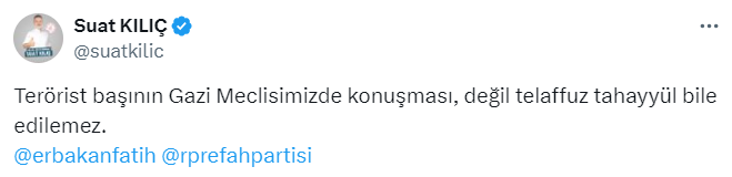 Yeniden Refah Partisi Genel Başkan Yardımcısı Suat Kılıç