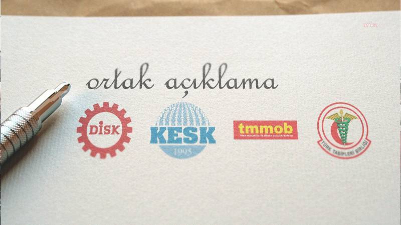 DİSK, KESK, TMMOB ve TTB’den kayyım kararlarına karşı ortak açıklama: Siyasi bir operasyondur