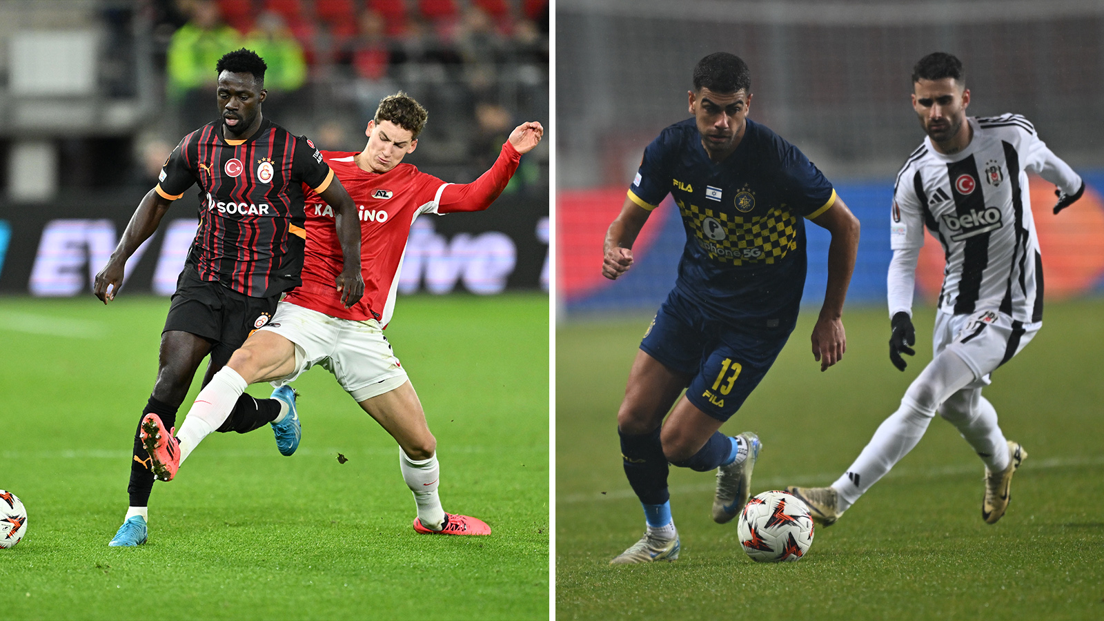 Galatasaray, AZ Alkmaar ile yenişemedi; Beşiktaş, Maccabi karşısında dağıldı