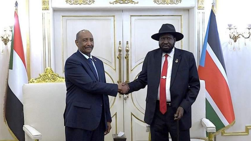 Sudan ve Güney Sudan liderleri bir araya geldi