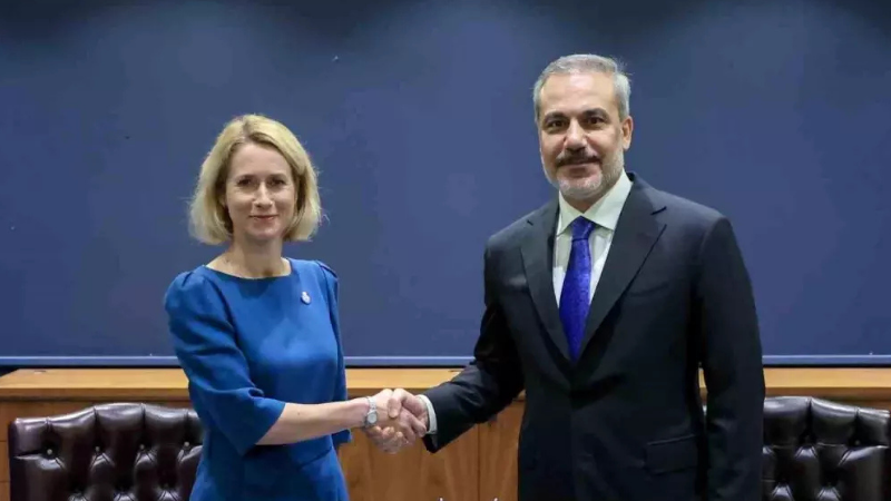 Bakan Fidan, AB Dış İlişkiler ve Güvenlik Politikası Yüksek Temsilcisi Kallas ile görüştü