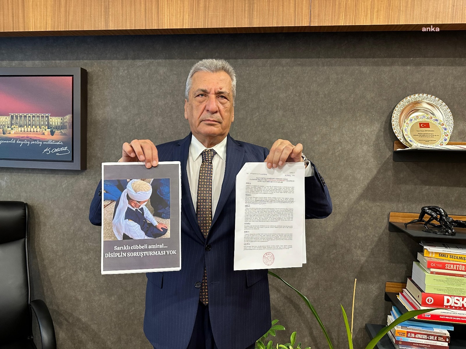 CHP'li Öztürkmen'den MSB'ye "sarıklı amiral" sorusu: Disiplin soruşturması yürütülmediği tescillenmiş oldu 