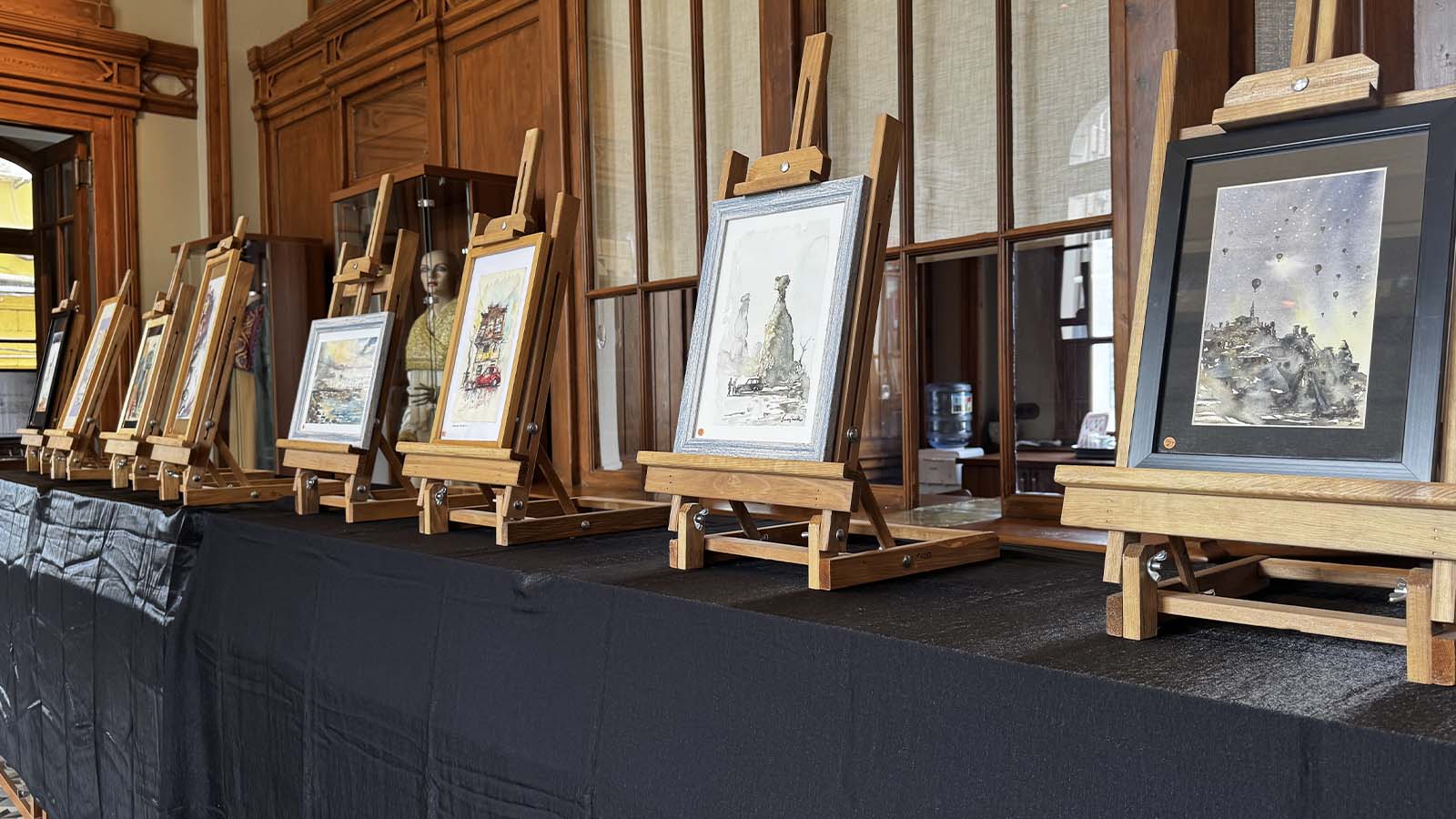 Ressam Bünyamin K.'nın "Resim" sergisi açıldı