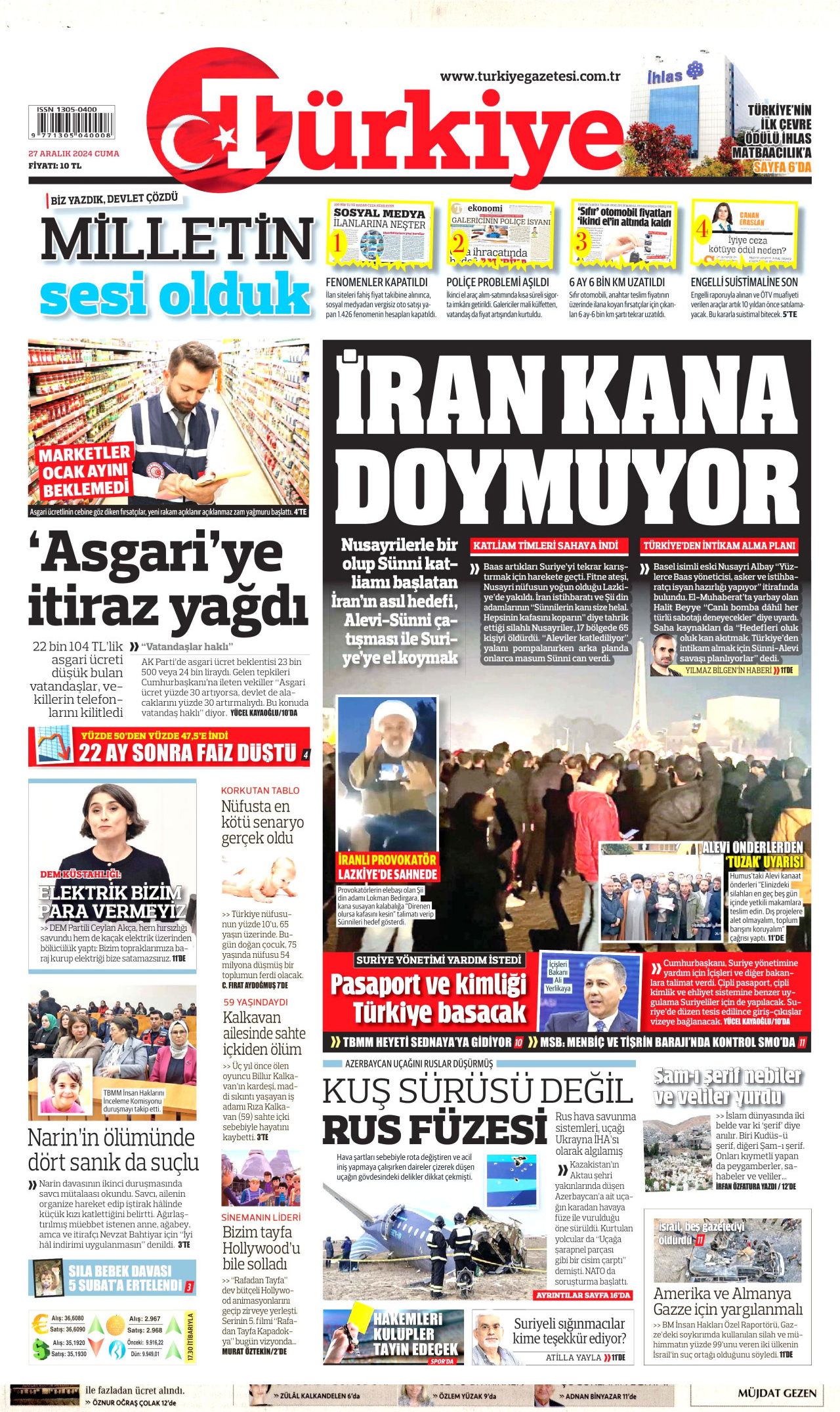 22 ay sonra gelen faiz indirimi gazetelerde böyle yankılandı: Piyasalar rahatladı