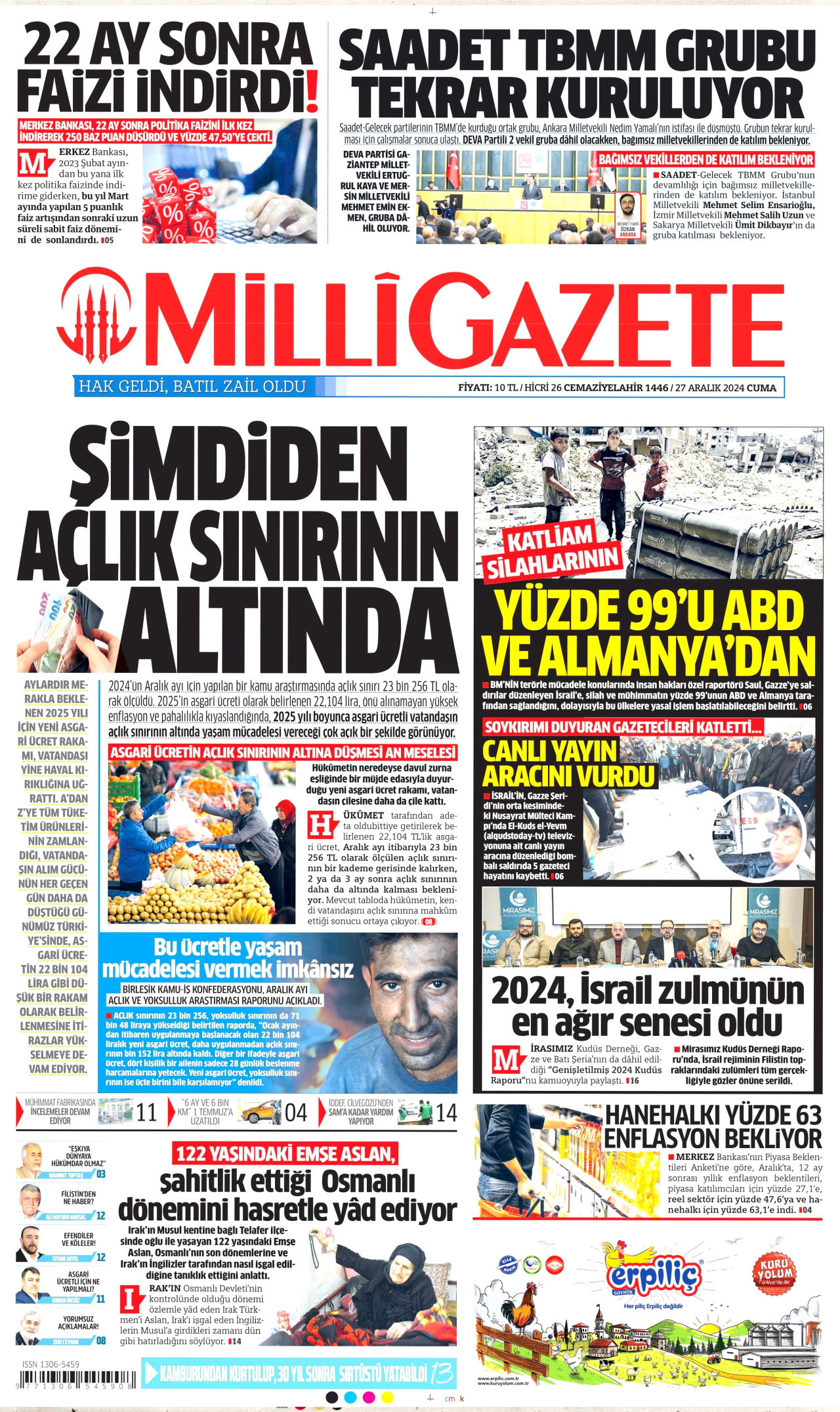 22 ay sonra gelen faiz indirimi gazetelerde böyle yankılandı: Piyasalar rahatladı