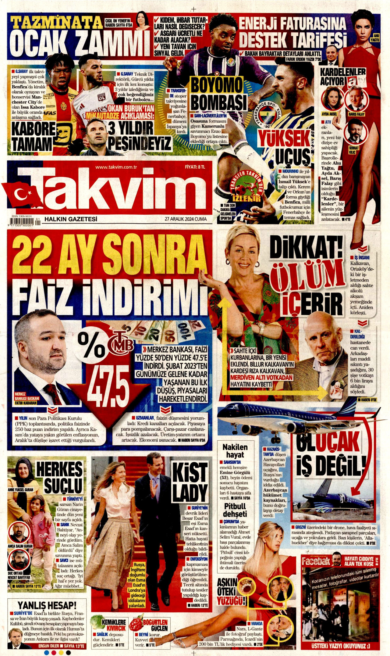 22 ay sonra gelen faiz indirimi gazetelerde böyle yankılandı: Piyasalar rahatladı