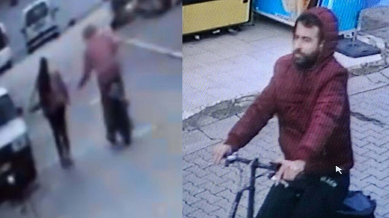 Kaldırımda yürüyen kadını taciz eden bisikletli tutuklandı