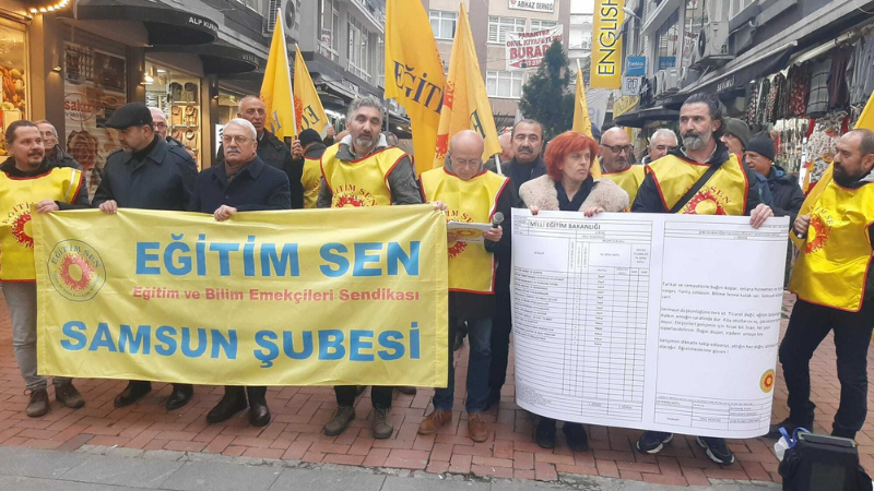 Eğitim Sen Samsun Şube Başkanı Yavuz: 1 milyon 500 bin çocuk örgün eğitimin dışında