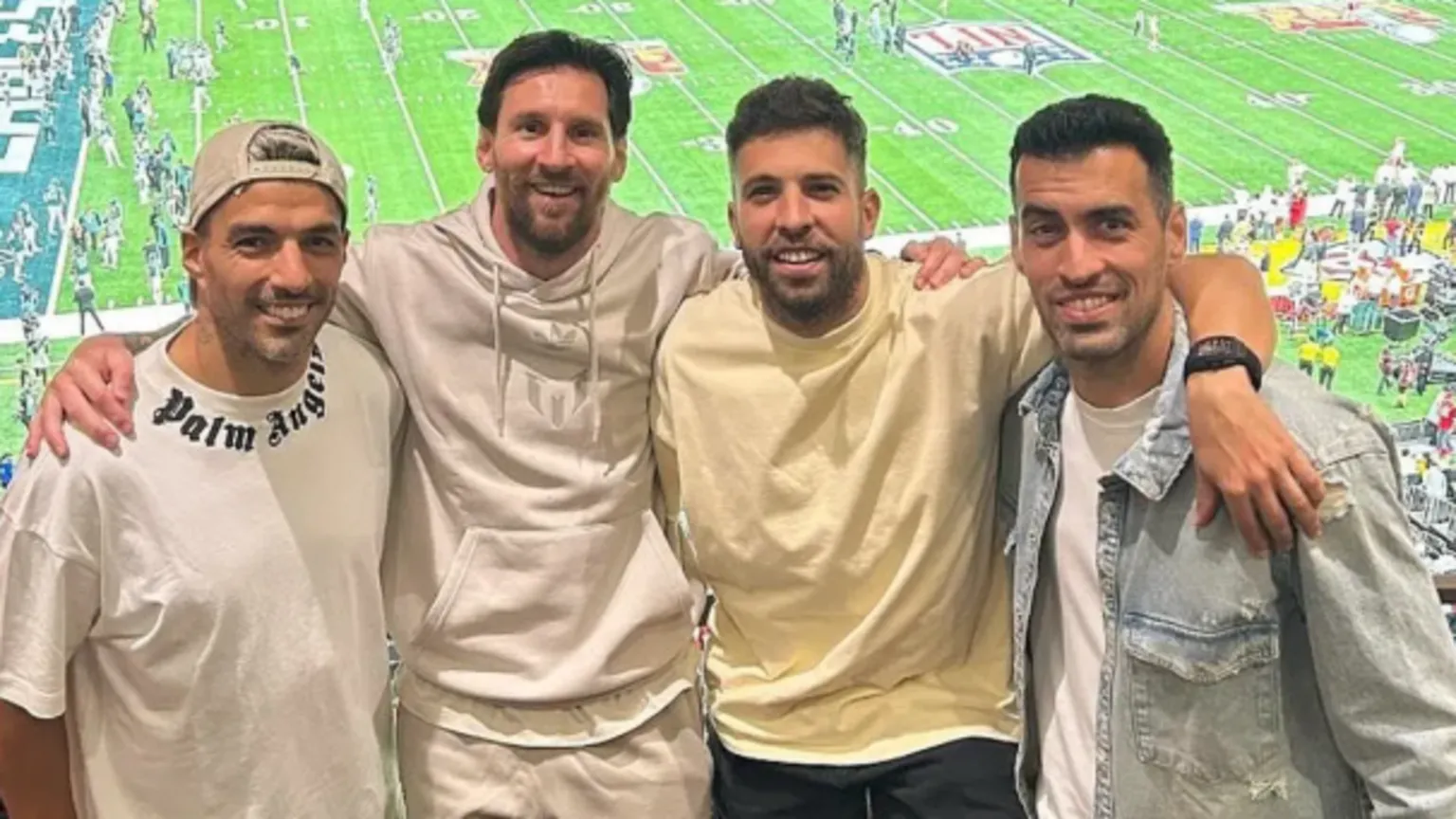 Inter Miami'den Lionel Messi, Luis Suarez, Jordi Alba ve Sergio Busquets de Super Bowl 59'a katıldı.