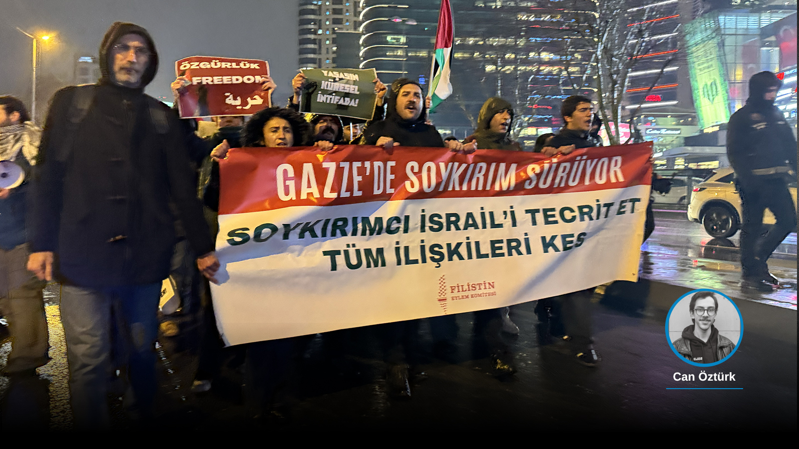 Suporterii Palestinei au mărșăluit către Consulatul General al Israelului din Istanbul: Să înfrângem blocada genocidară asupra Gaza!  