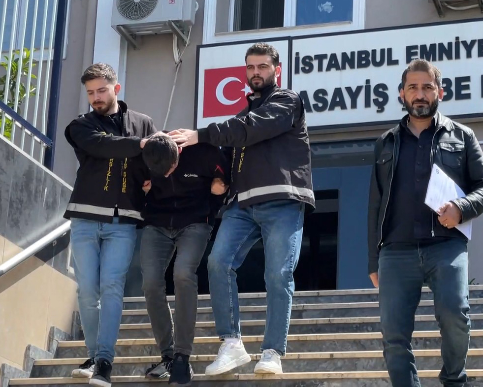 Şişli'de motosiklet hırsızı kamerada
