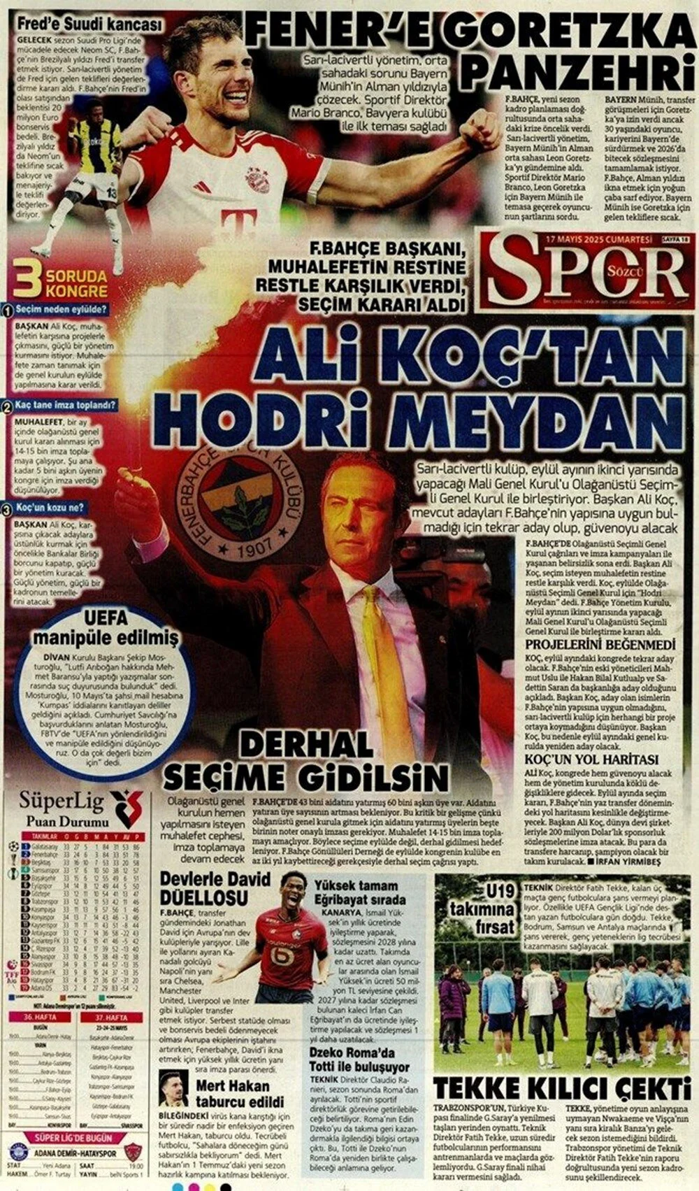 "Aslan büyük oynuyor", "Osimhen çılgınlığı": İşte günün spor manşetleri
