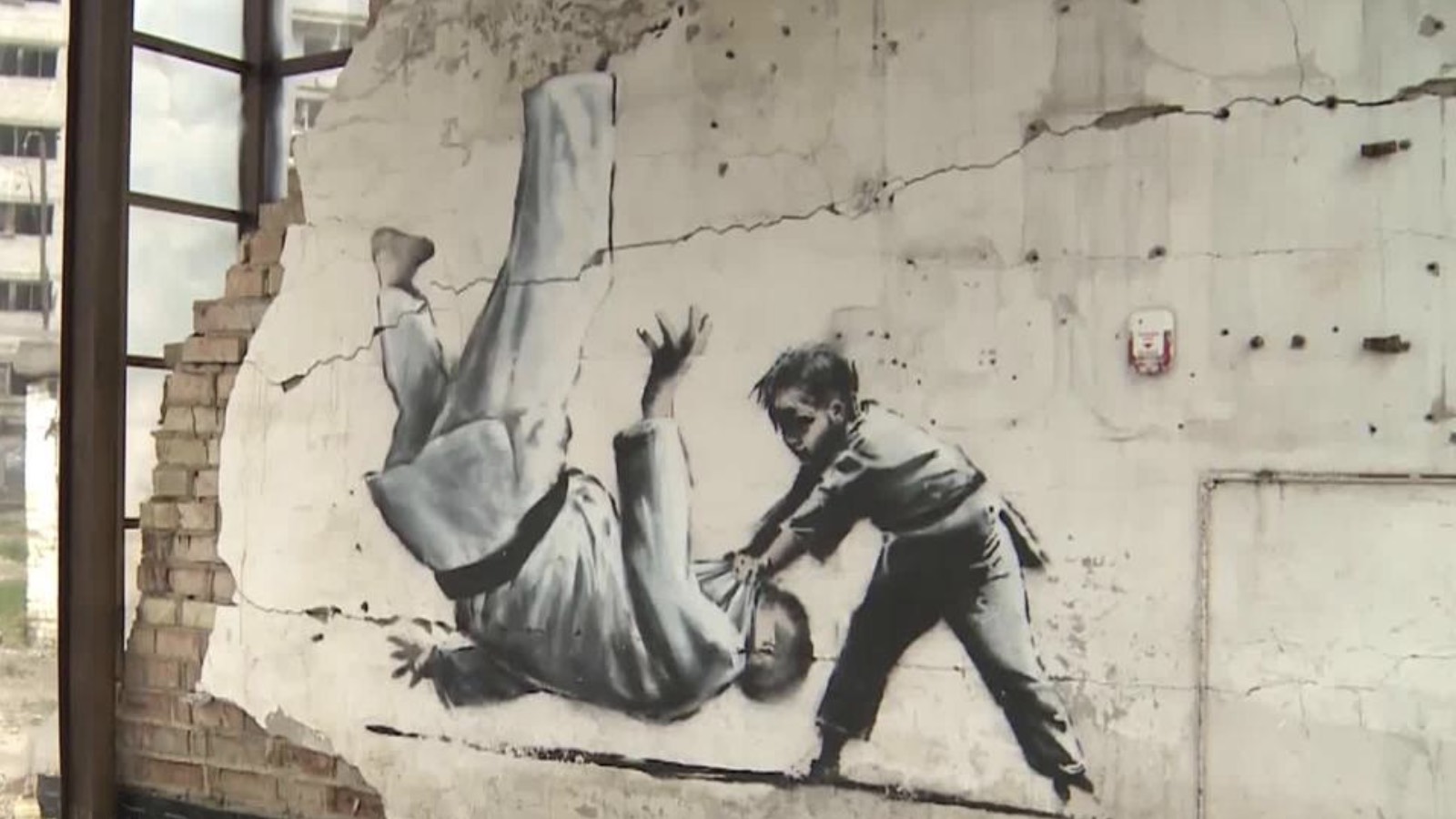 12 maddede Banksy ve göç temalı eserleri