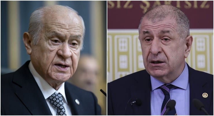 MHP lideri Devlet Bahçeli üçüncü, tutuklu olarak cezaevinde bulunan Zafer Partisi Genel Başkanı Ümit Özdağ dördüncü sırada yer aldı.