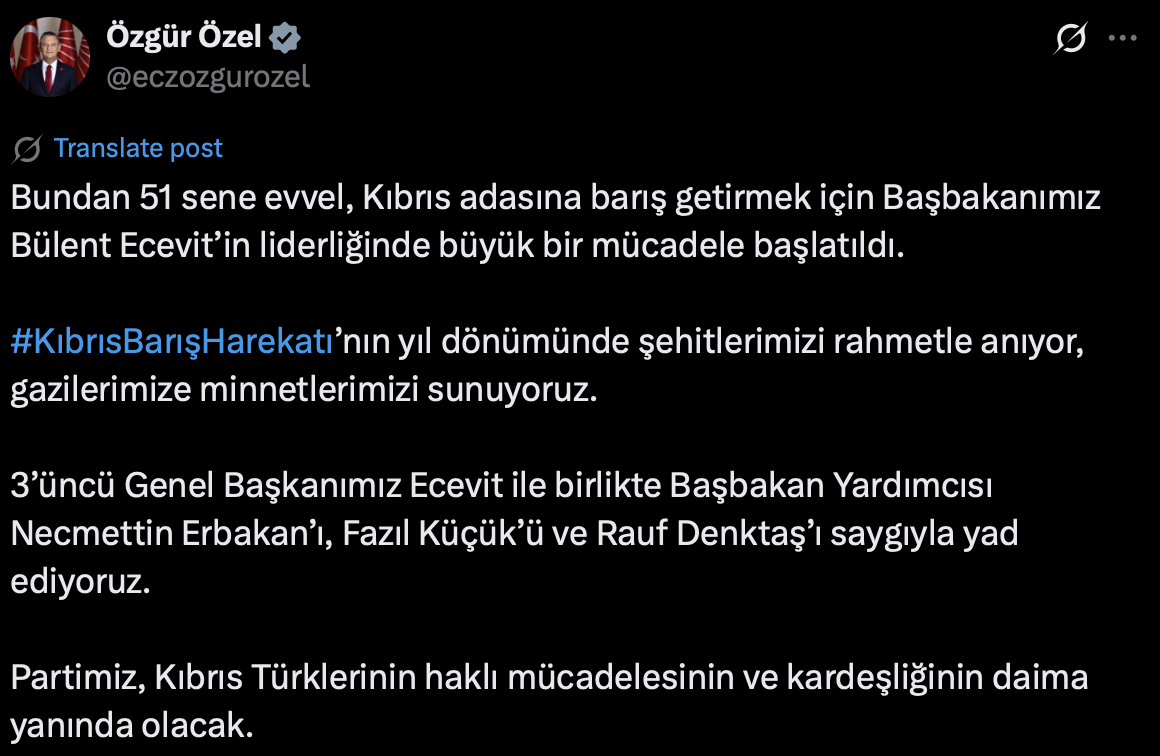 CHP Genel Başkanı Özgür Özel