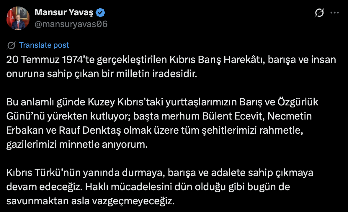 Ankara Büyükşehir Belediye Başkanı Mansur Yavaş