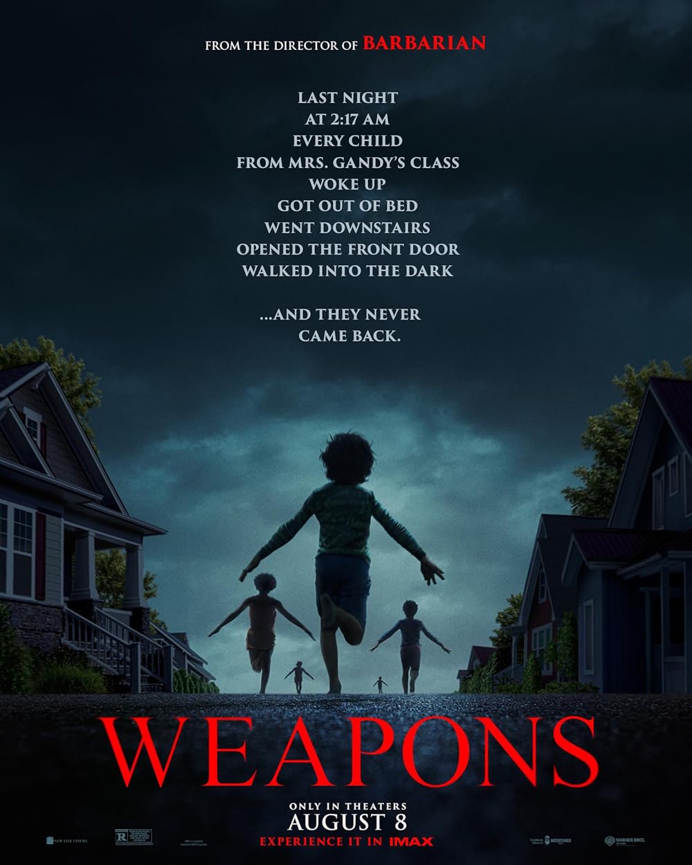 WEAPONS | Zach Cregger imzalı Weapons adlı korku filmi, 8 Ağustos 2025 tarihinde vizyona girecek.