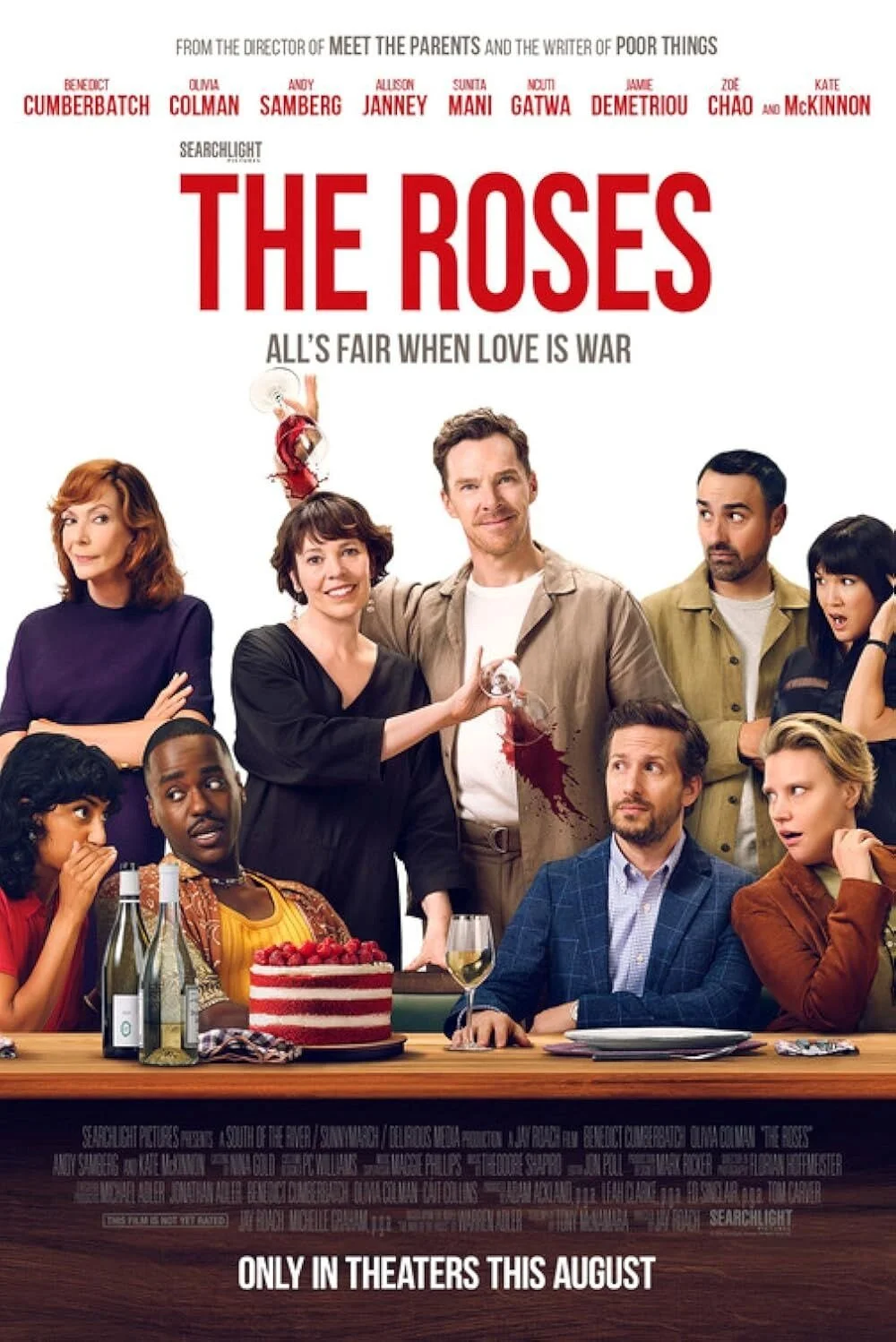 THE ROSES | Warren Adler’in romanından uyarlanan, modern bir evlilik savaşını konu alan "The Roses" filminde Jay Roach, yönetmen koltuğunda oturuyor. 29 Ağustos'ta vizyona girecek filmde başrolleri Olivia Colman ve Benedict Cumberbatch paylaşıyor.