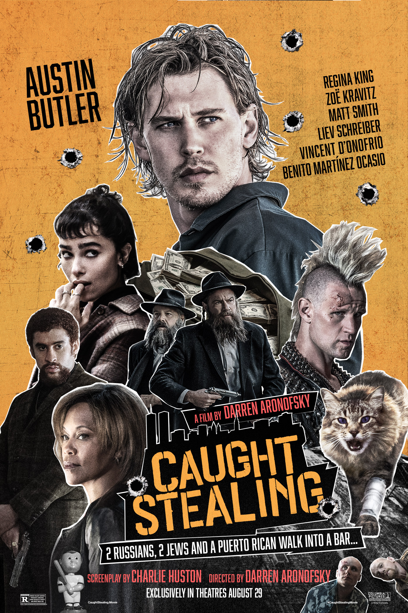 CAUGHT STEALING | Austin Butler'ın başrolde yer aldığı, kadrosunda Bad Bunny, Zoe Kravitz, Regina King ve Vincent D’Onofrio gibi yıldızları buluşturan "Caught Stealing", 29 Ağustos’ta sinemalarda olacak.