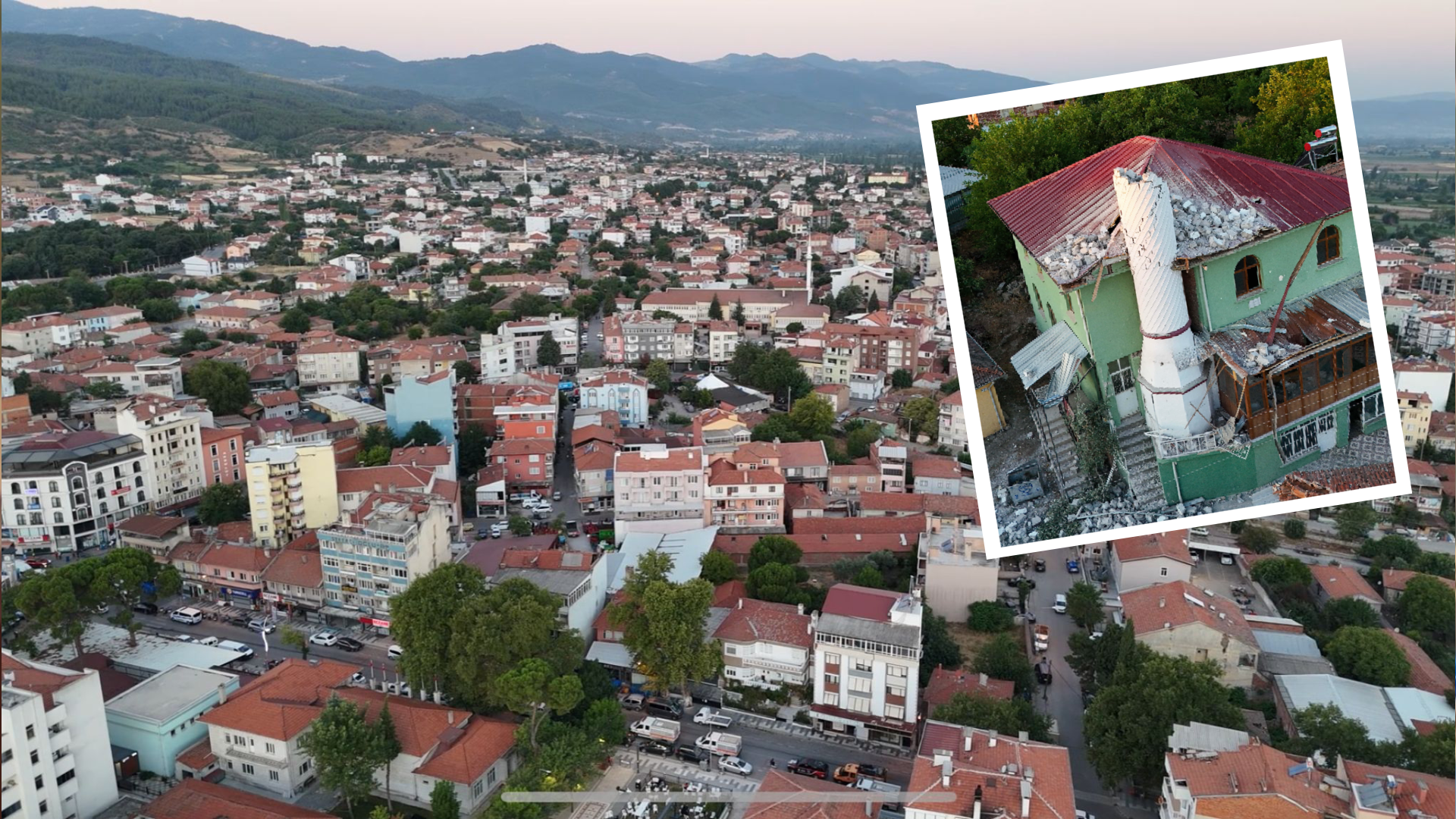Balıkesir depreminin merkez üssü Sındırgı'da bu sabah: Yıkım böyle görüntülendi