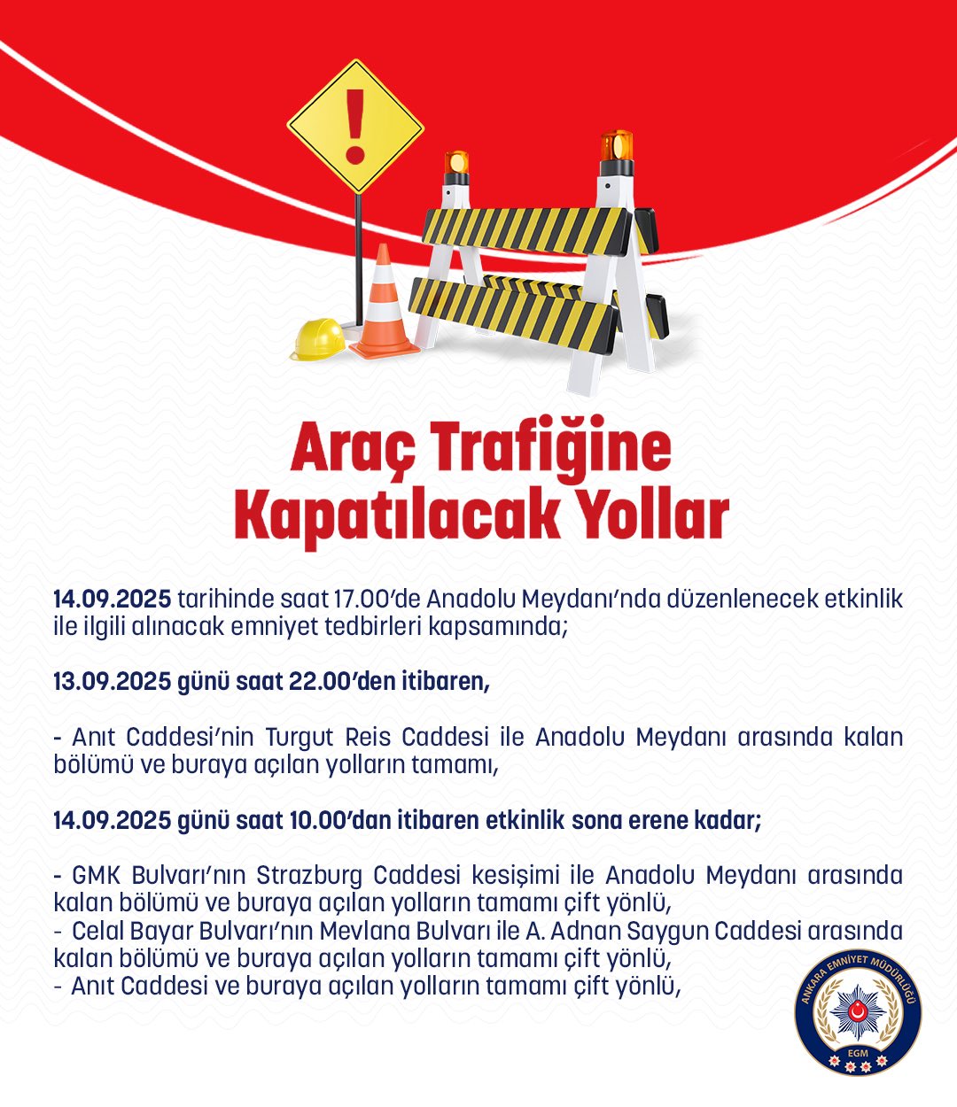 CHP mitingi öncesi ‘emniyet tedbirleri’: Yarın bu yollar trafiğe kapalı! - Resim : 1