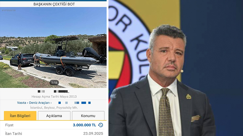 Fenerbahçe Başkanı Sadettin Saran'ın çektiği iddia edilen bot satışa çıkarıldı
